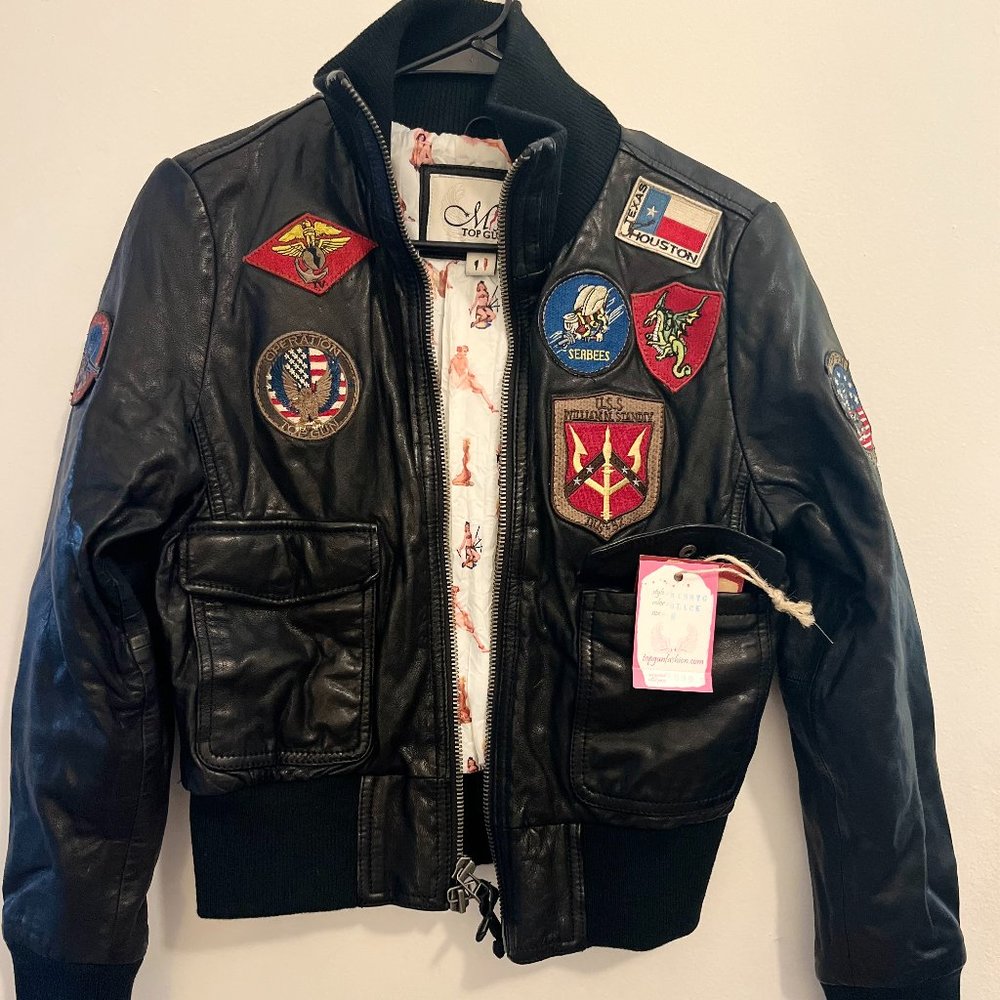 OFFICIAL MISS TOP GUN® LEATHER JACKET